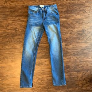 United Denim Of America Straight Leg Stretch Blasted Jeans